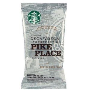 COPY 🇺🇦 Decaf Starbucks Ground Coffee 3 Packets Pike Place Medium Roast 2.5 oz